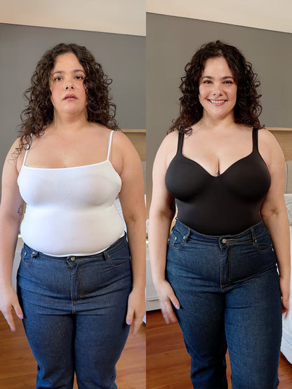 Noelia – Modelująca koszulka z wbudowanym biustonoszem