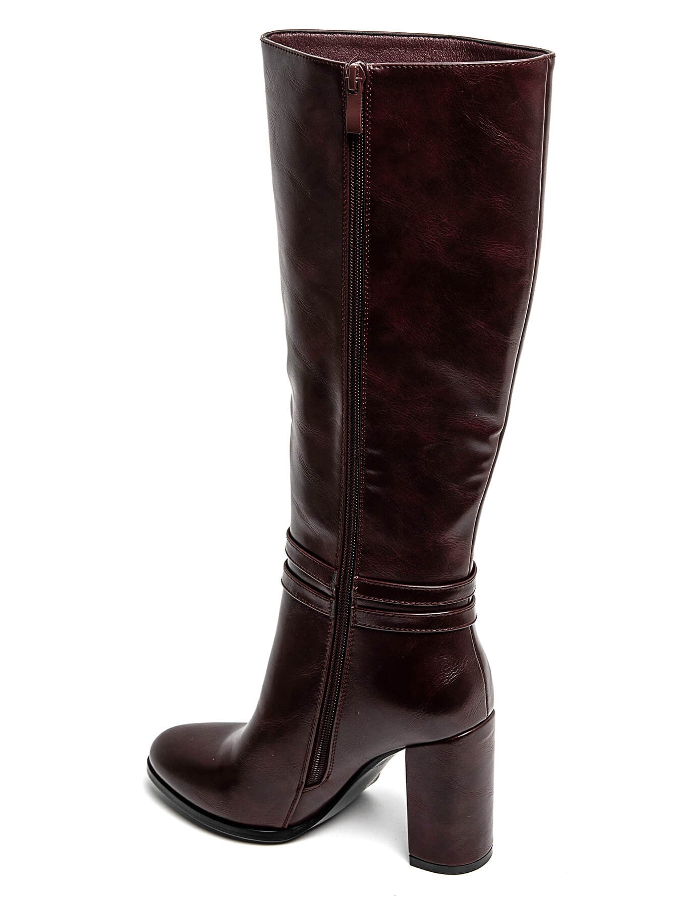 Botki Marly Bordeaux na Obcasie