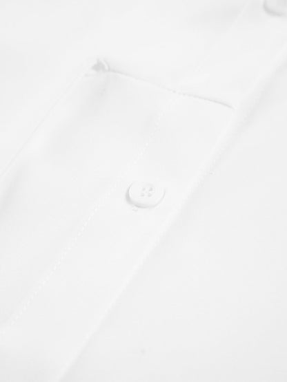 Długa koszula z kołnierzykiem i wiązana