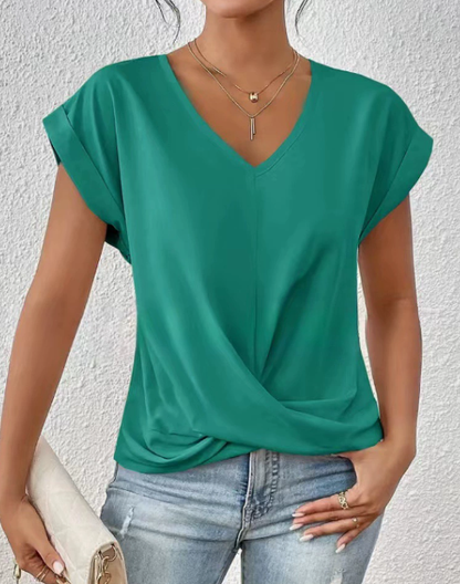 Nova | T-shirt z dekoltem w kształcie serca
